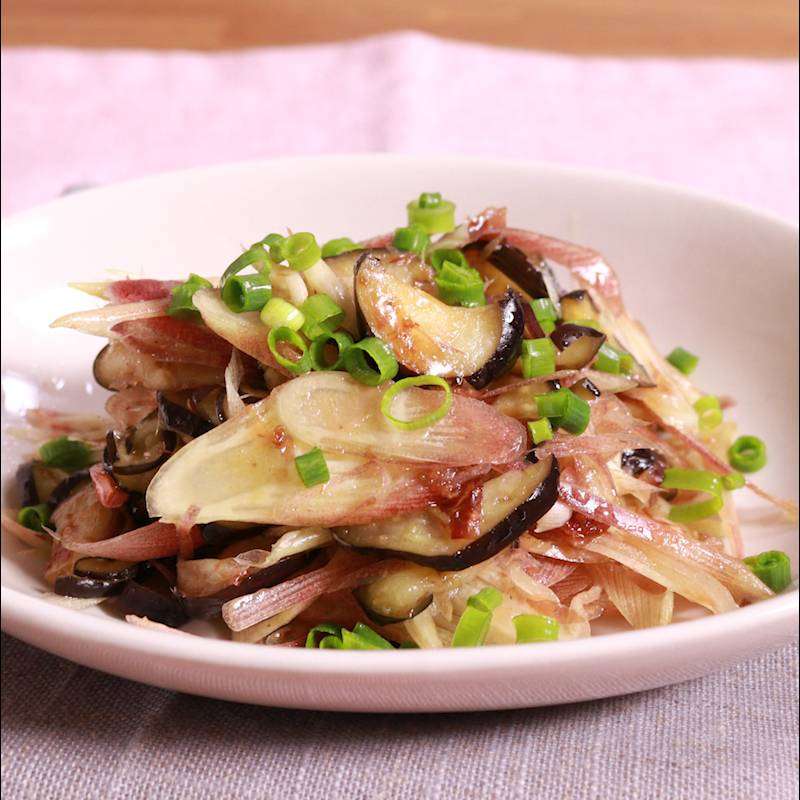 止まらない美味しさ！ミョウガと茄子の簡単和え 作り方・レシピ | クラシル