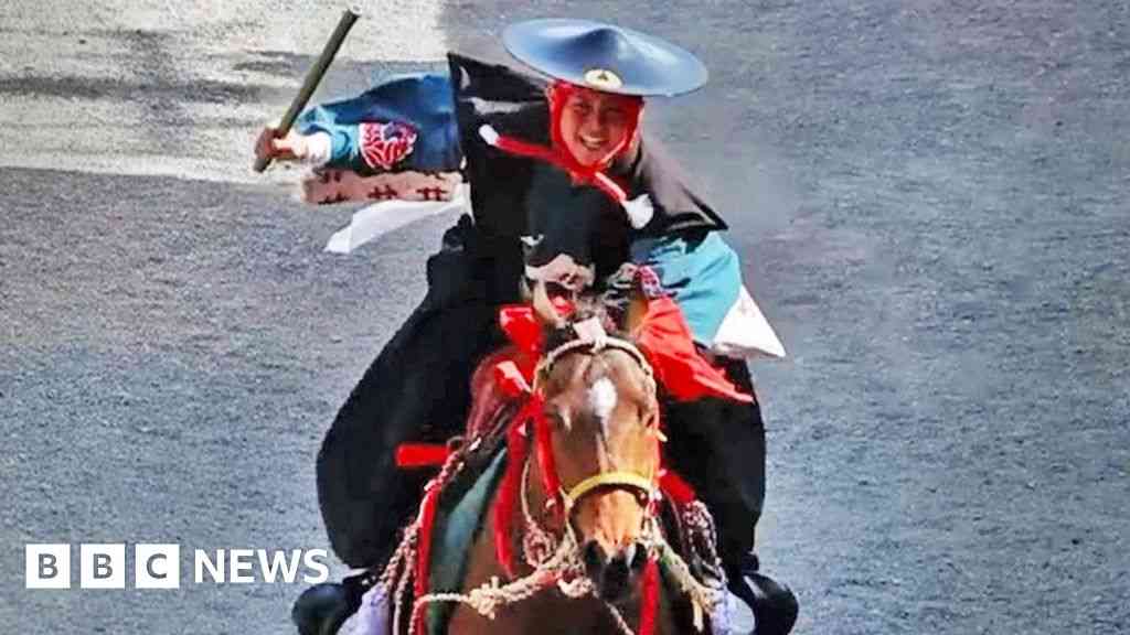 How a horse's death may lead to reform for ancient Japanese festival - BBC News