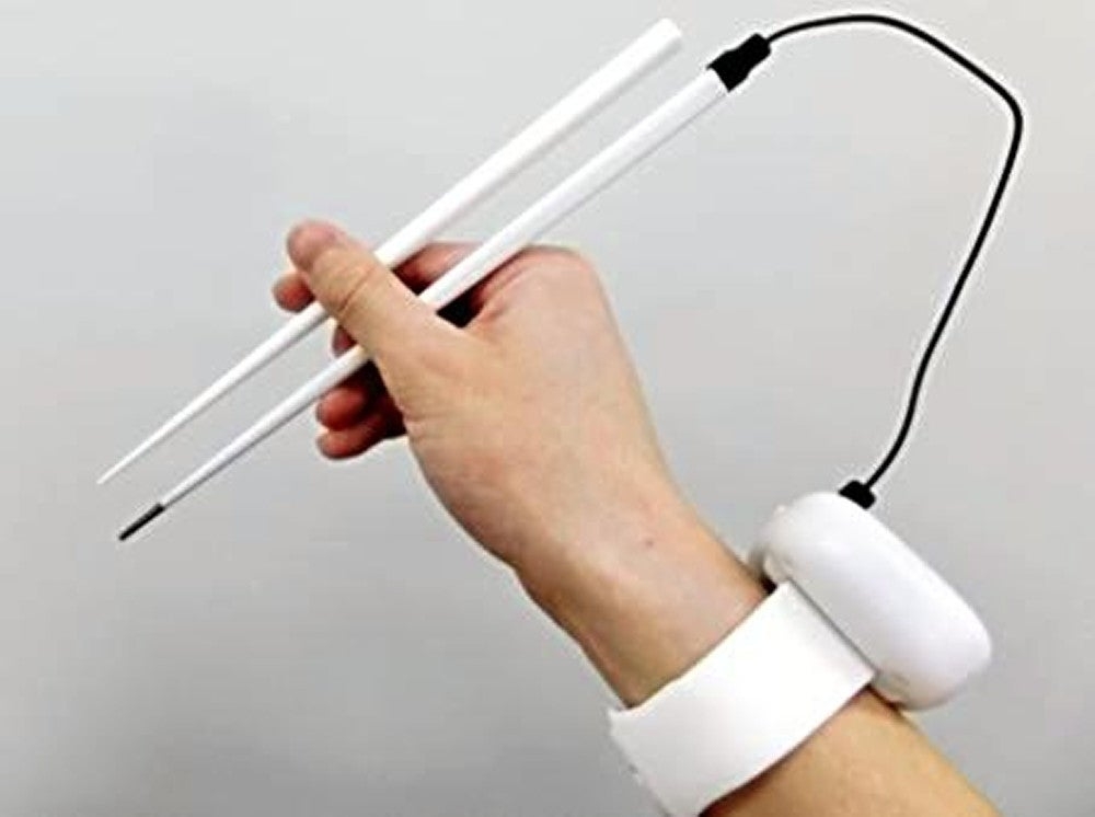 口に触れると感じる塩味1・5倍、「しょっぱい箸」明治大とキリン開発