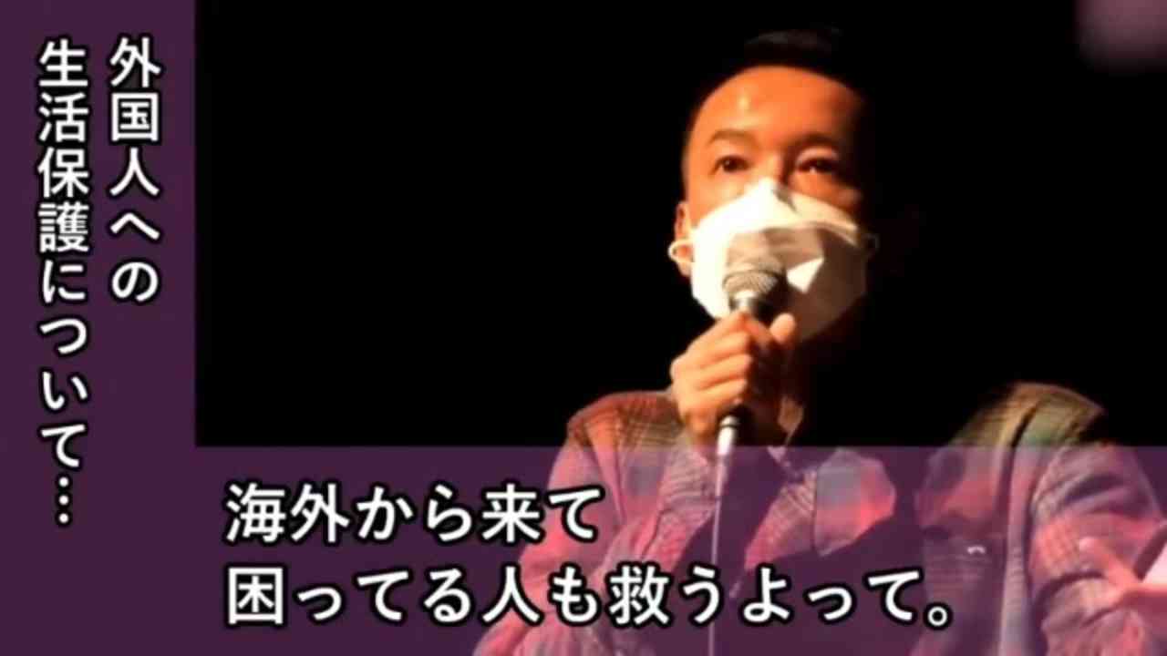 （動画）山本太郎「外国人にも生活保護を与えるべき」【れいわ新選組】 - ニコニコ動画