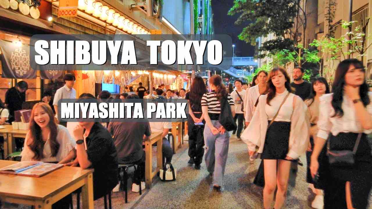 【4K】土曜夜の渋谷 宮下パーク　Miyashita Park in Shibuya on Saturday night  Tokyo night walk - YouTube