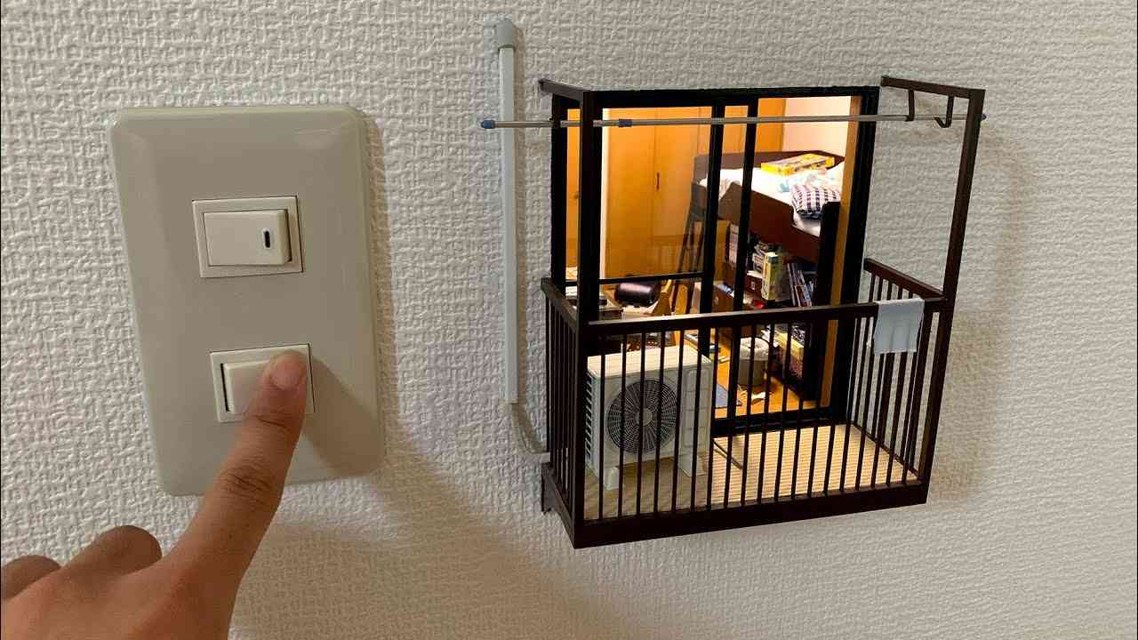 【ミニチュア】壁の中に小さな部屋を作ってみたら楽しすぎた。How to make a miniature room in the wall. - YouTube