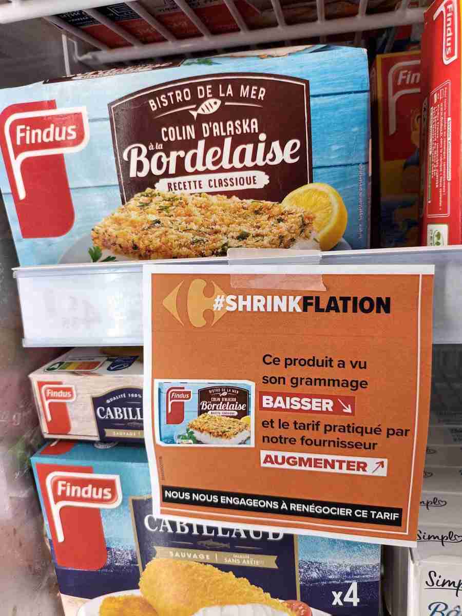 フランスのスーパーが、“ステルス値上げ”該当商品に警告ステッカーを表示　世界的な物価上昇で