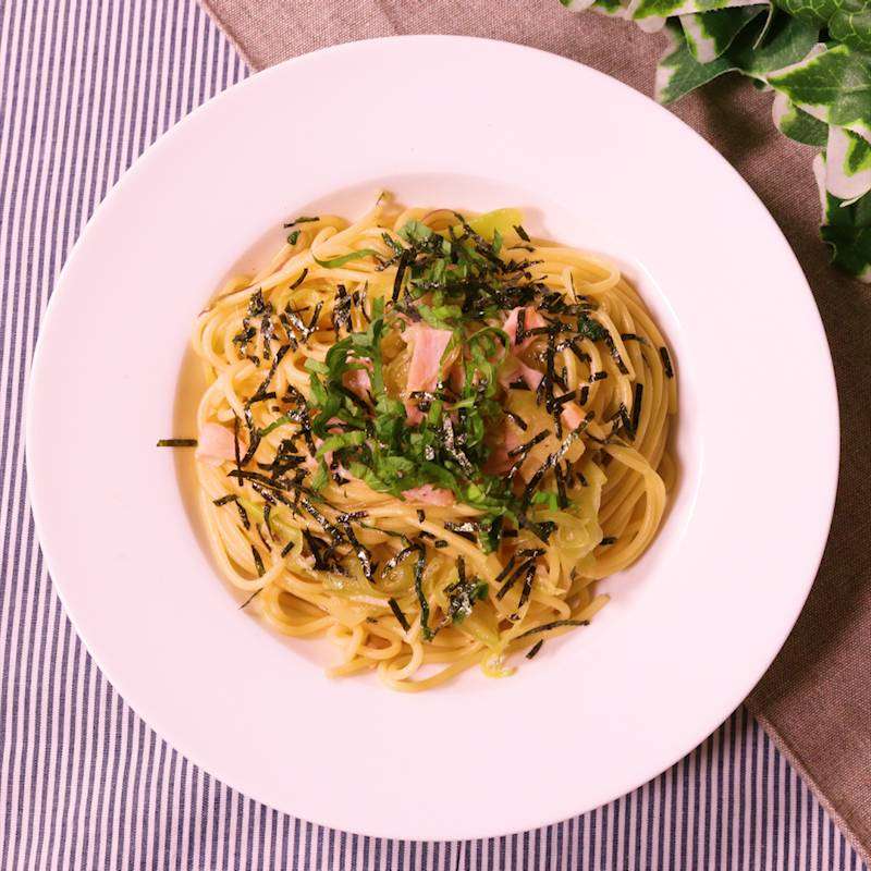 青シソとミョウガの和風パスタ 作り方・レシピ | クラシル