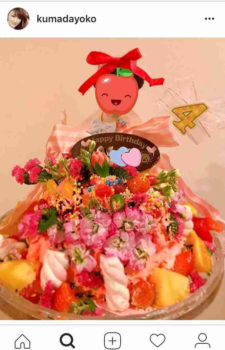 熊田曜子、次女8歳誕生日に“ドールケーキ”を手作り！「すごいリアル」「食べるのがもったいない」