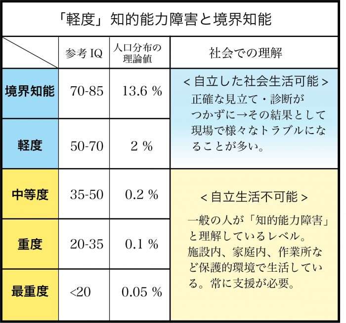 軽度知的障害の人