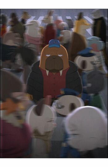 動物を擬人化した異色アニメ『オッドタクシー』がテレビ東京で実写ドラマ化!主人公の“セイウチ”タクシードライバーに抜擢されたのはバイプレイヤー俳優・篠原篤