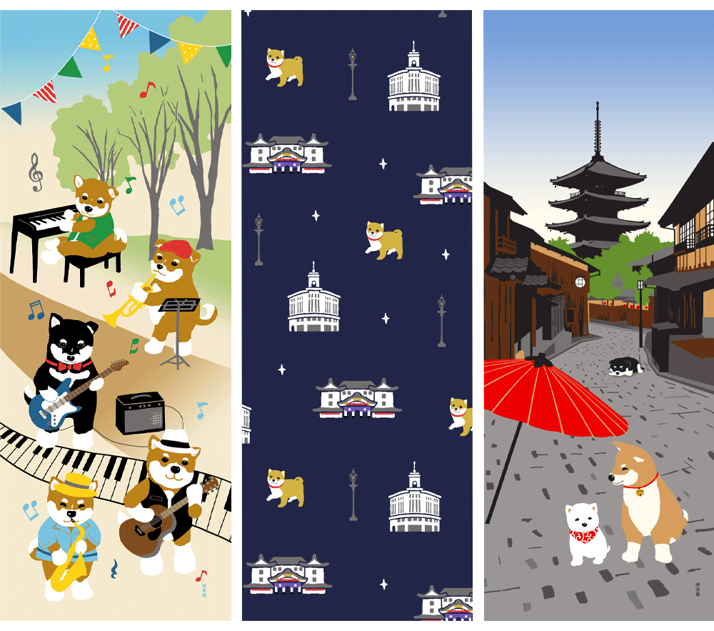 【画像】かわいい手ぬぐいが見たい！