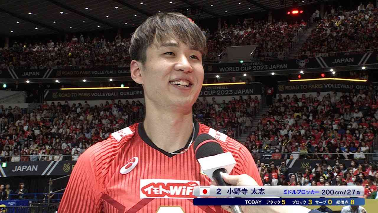 日本×スロベニア 小野寺太志 試合後インタビュー【FIVBパリ五輪予選／ワールドカップバレー2023】 - YouTube