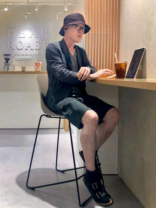 タケオ｜無印良品のテーラードジャケットを使ったコーディネート - WEAR