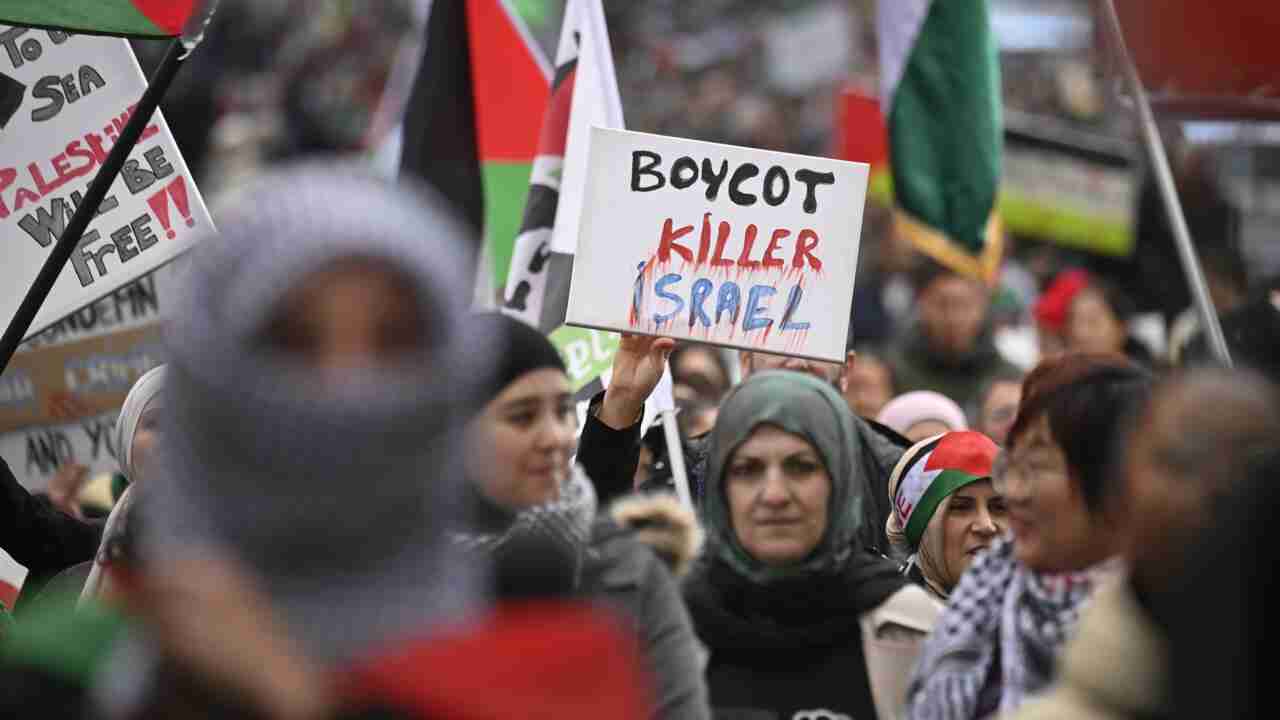 More than 20,000 attend pro-Palestinian rally in Brussels