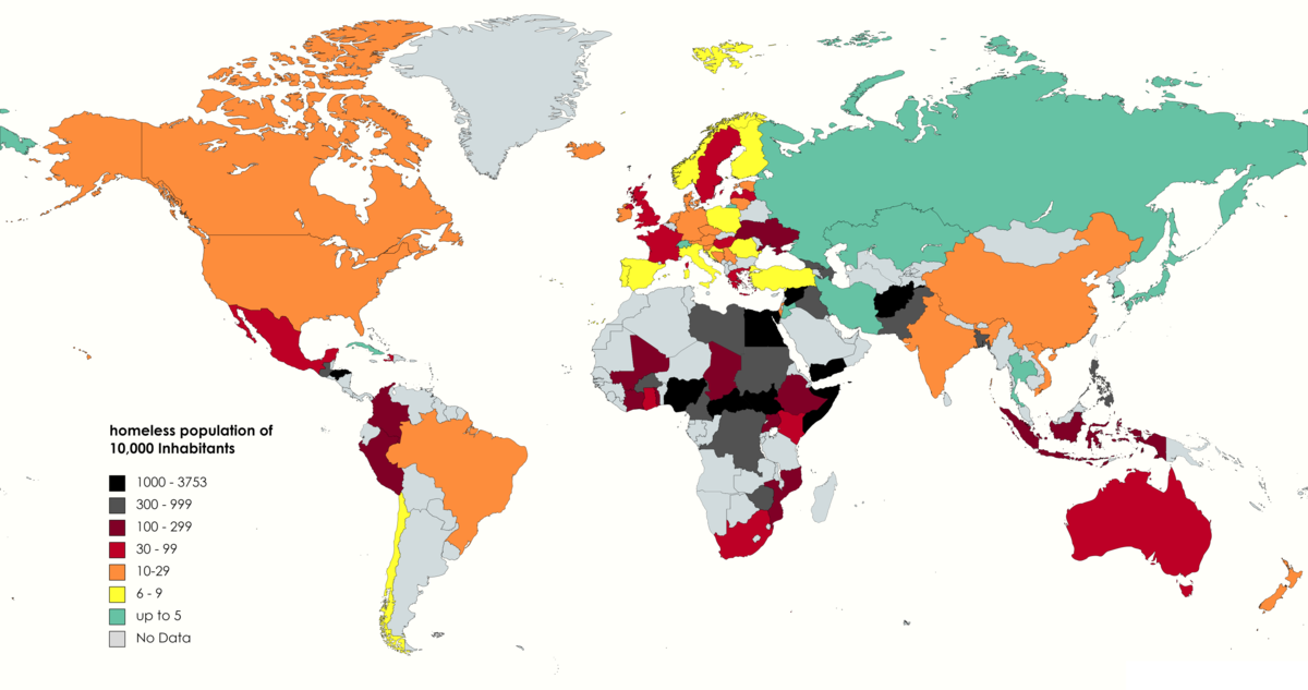 List of sovereign states by homeless population - Wikipedia