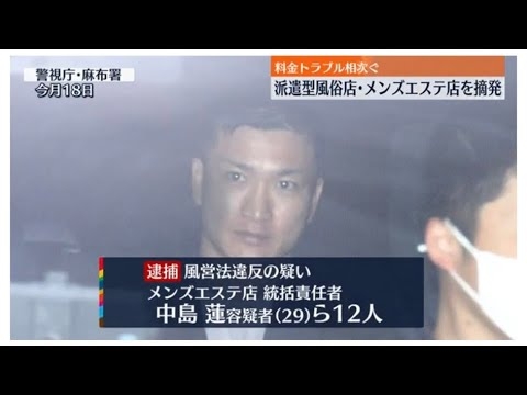 ガッツch中島 蓮氏のメンエス統括責任者時代の逮捕動画 - YouTube