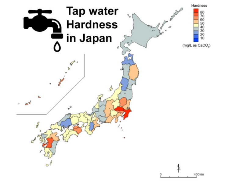 みなさんの地域は軟水?硬水?