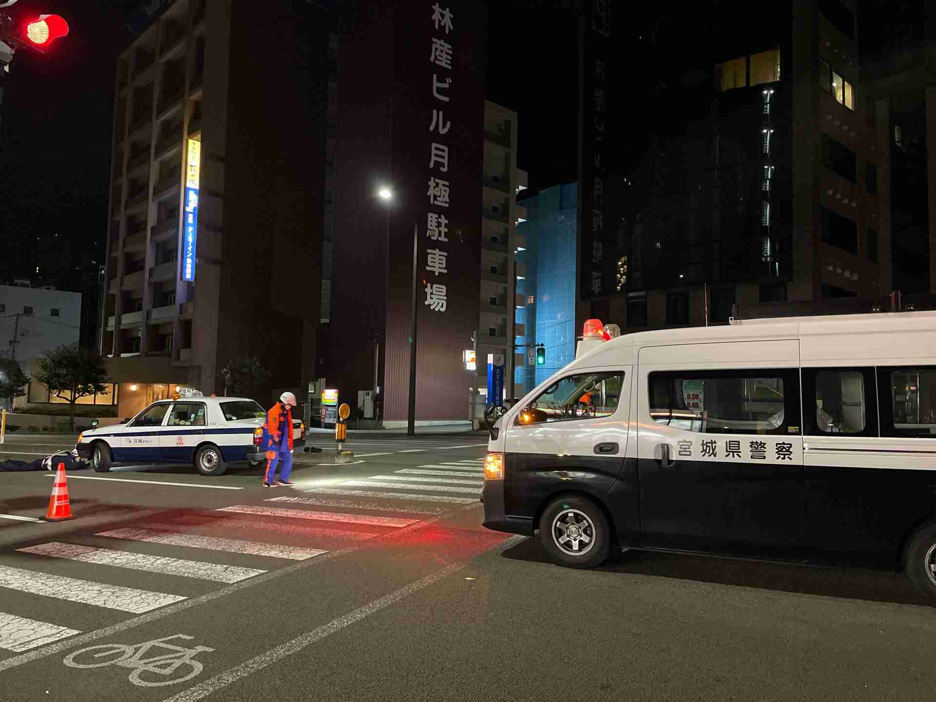 歩行者がタクシーにはねられ51歳男性が死亡　76歳運転手を現行犯逮捕　仙台 | TBS NEWS DIG