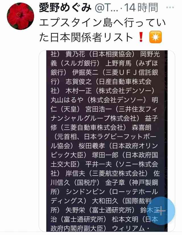 エスプタイン島へ行っていた日本関係者リスト | ココのアセンション日記
