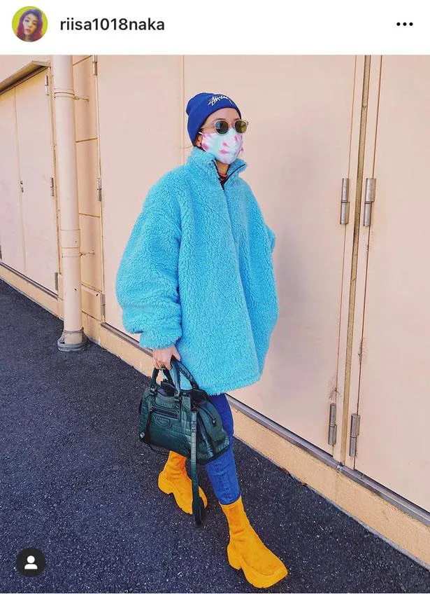 山田優　青髪×ヒョウ柄のド派手変身ショットに反響「気が付いたら凄いことに」「仲里依紗さんかと」