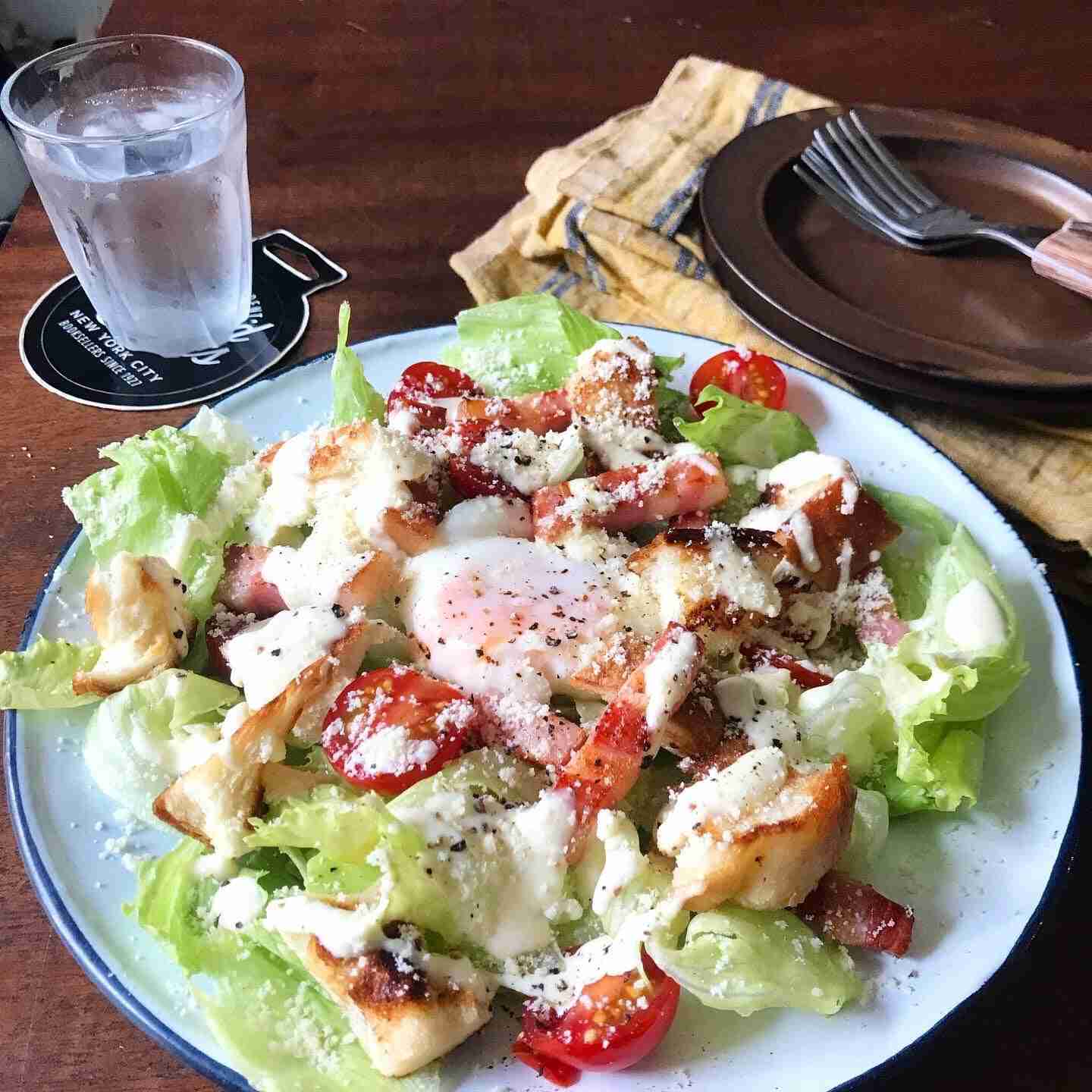 レンジで温泉卵＆シーザーサラダ＊DAIGOも台所のレシピです | 山本ゆりオフィシャルブログ「含み笑いのカフェごはん『syunkon』」Powered by Ameba