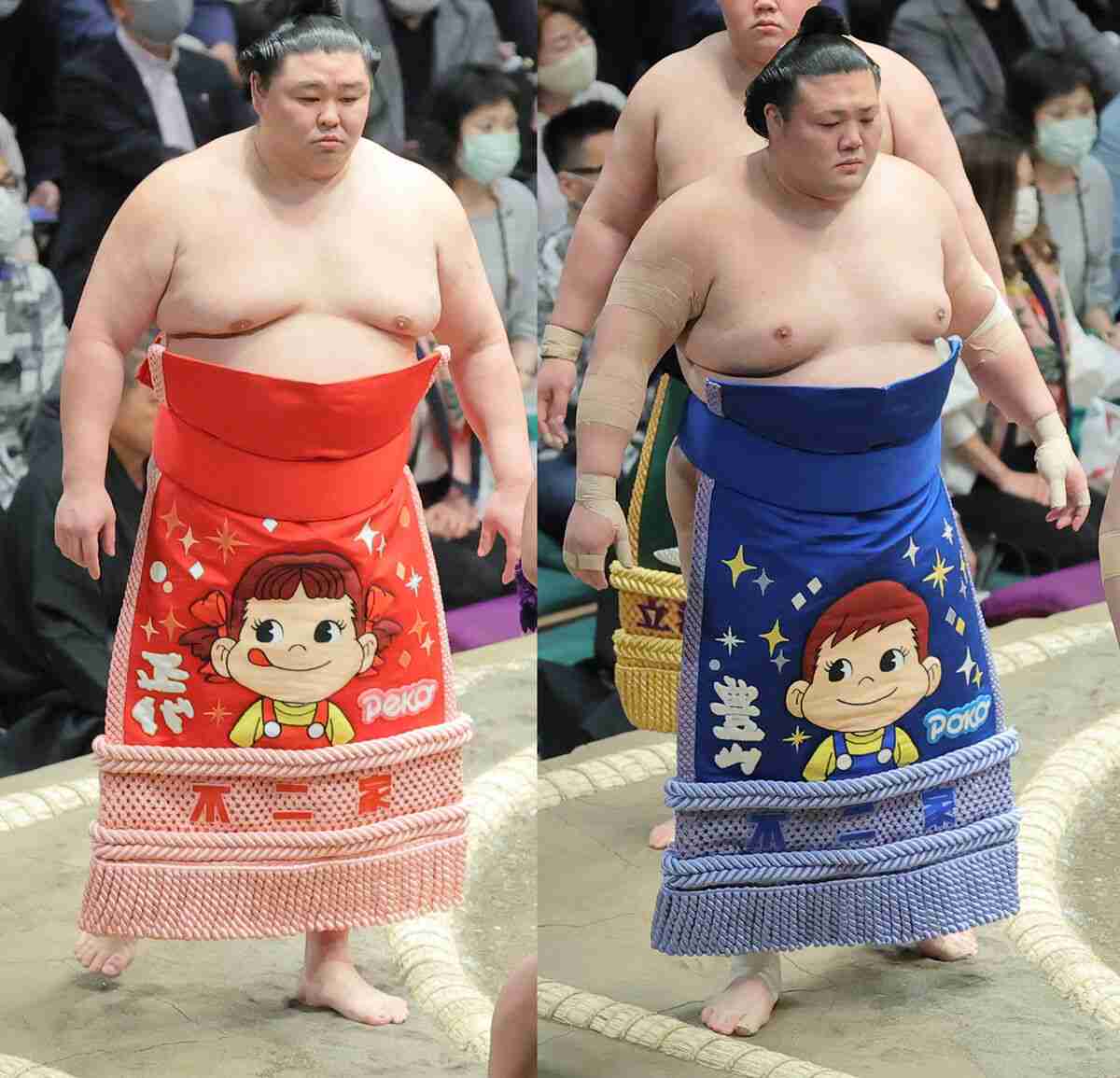 ふわもこジェラピケ化粧まわし、ネットで反響「かわいすぎるだろ」 貴景勝関に贈呈