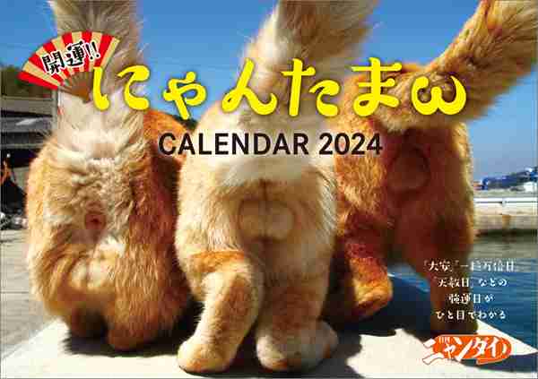 待望の壁掛け仕様『開運‼にゃんたまωカレンダー2024』発売中！対象ショップ限定の特典ご用意も！｜日刊ゲンダイDIGITAL