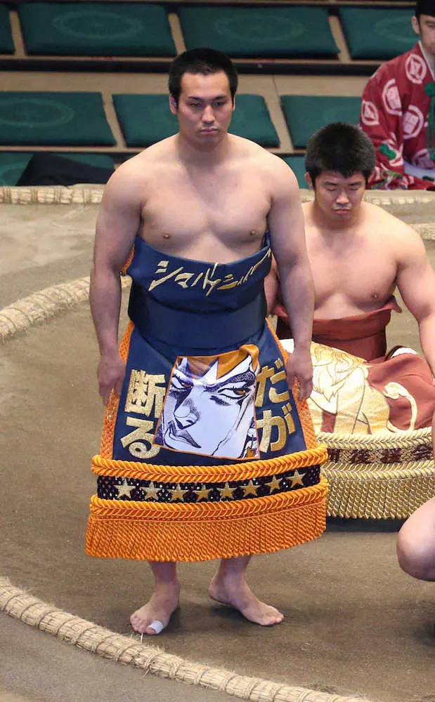 ふわもこジェラピケ化粧まわし、ネットで反響「かわいすぎるだろ」 貴景勝関に贈呈