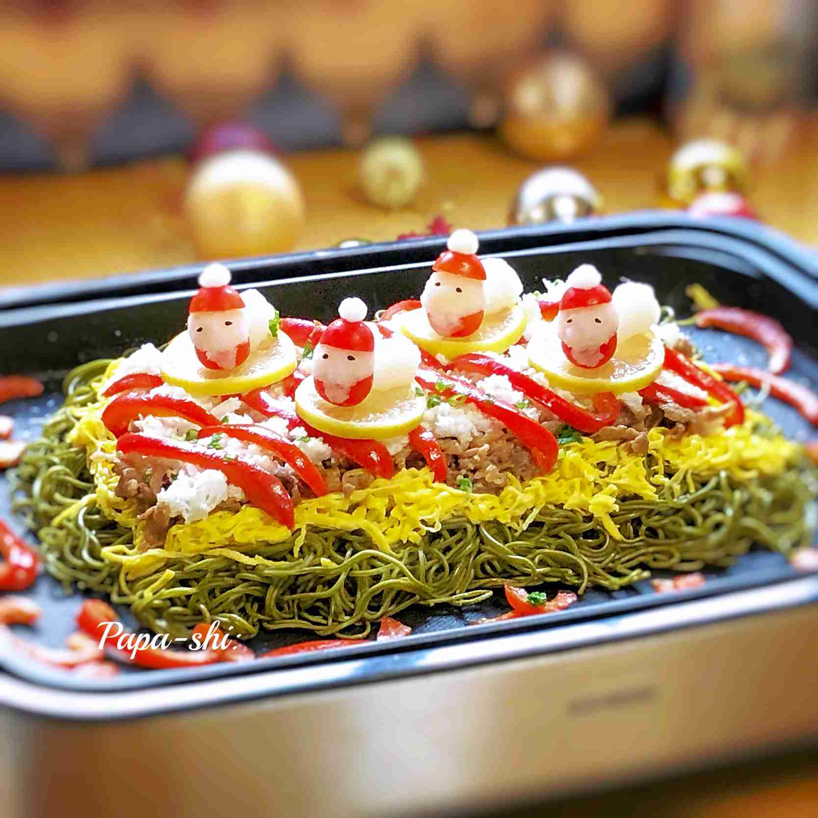 ホットプレートで出来るクリスマスレシピ