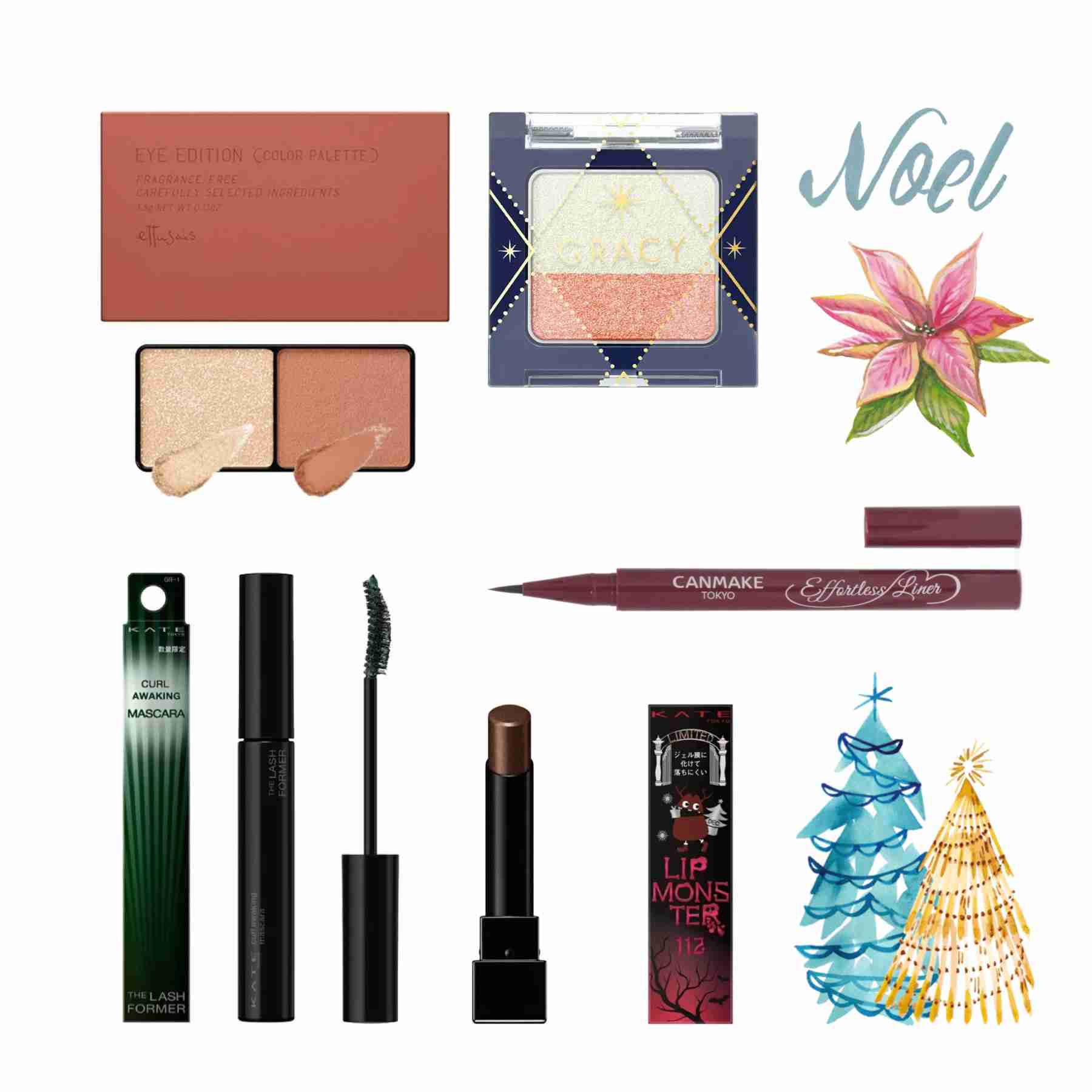 クリスマスっぽいメイクがしたい