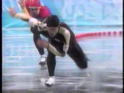 清水宏保 金メダル '98年長野五輪 スピードスケート男子500m - YouTube
