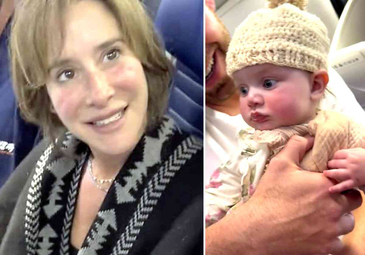 帰米途中の機内で編み物に魅せられた赤ちゃん…5時間のフライト後にサプライズに遭遇