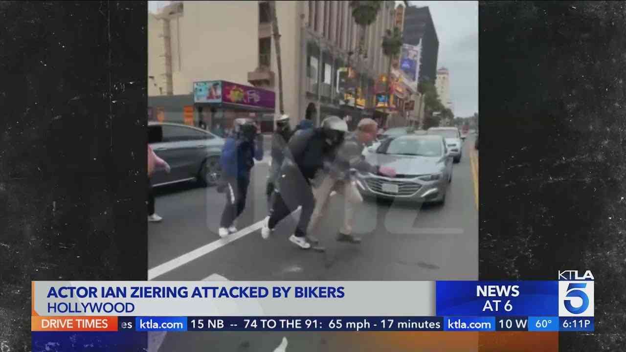 Actor Ian Ziering caught on video in Hollywood brawl - YouTube