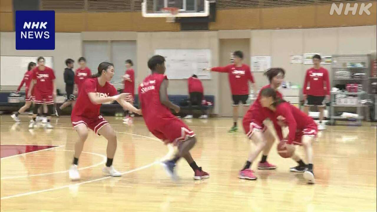 バスケ女子日本代表 パリ五輪最終予選に向けた強化合宿を公開 | NHK | バスケットボール