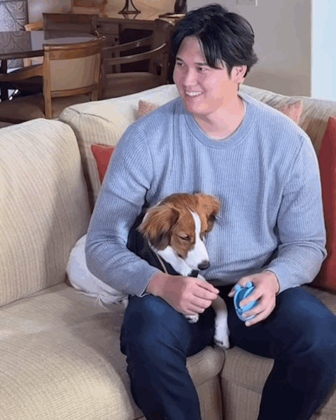 大谷翔平「ワールドシリーズで勝つ」…愛犬デコピンとは「一緒にリハビリを頑張りました」