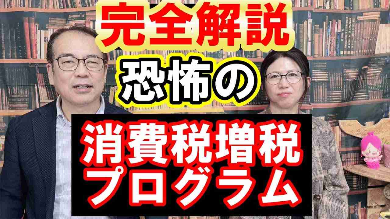 【拡散希望】【完全解説】財務省による恐怖の消費税増税プログラム - YouTube