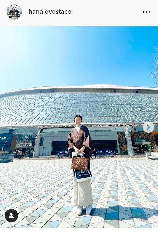 ホント！？はな　10頭身の着物姿に加工疑う声も「加工はしてません」否定「二人羽織かと」「身長3メーター」