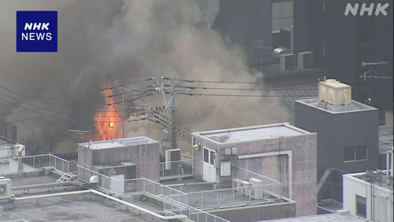 【ライブ速報】北九州 小倉北区 商店街付近で火災