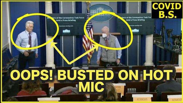 HOT MIC AT THE WHITE HOUSE BRIEFING! THEY KNOW COVID IS B.S. (April 21, 2020)