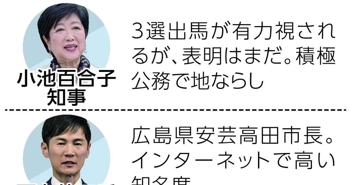 東京都知事選告示まで１カ月も固まらない構図　小池百合子知事はいまだ意思表明せず - イザ！