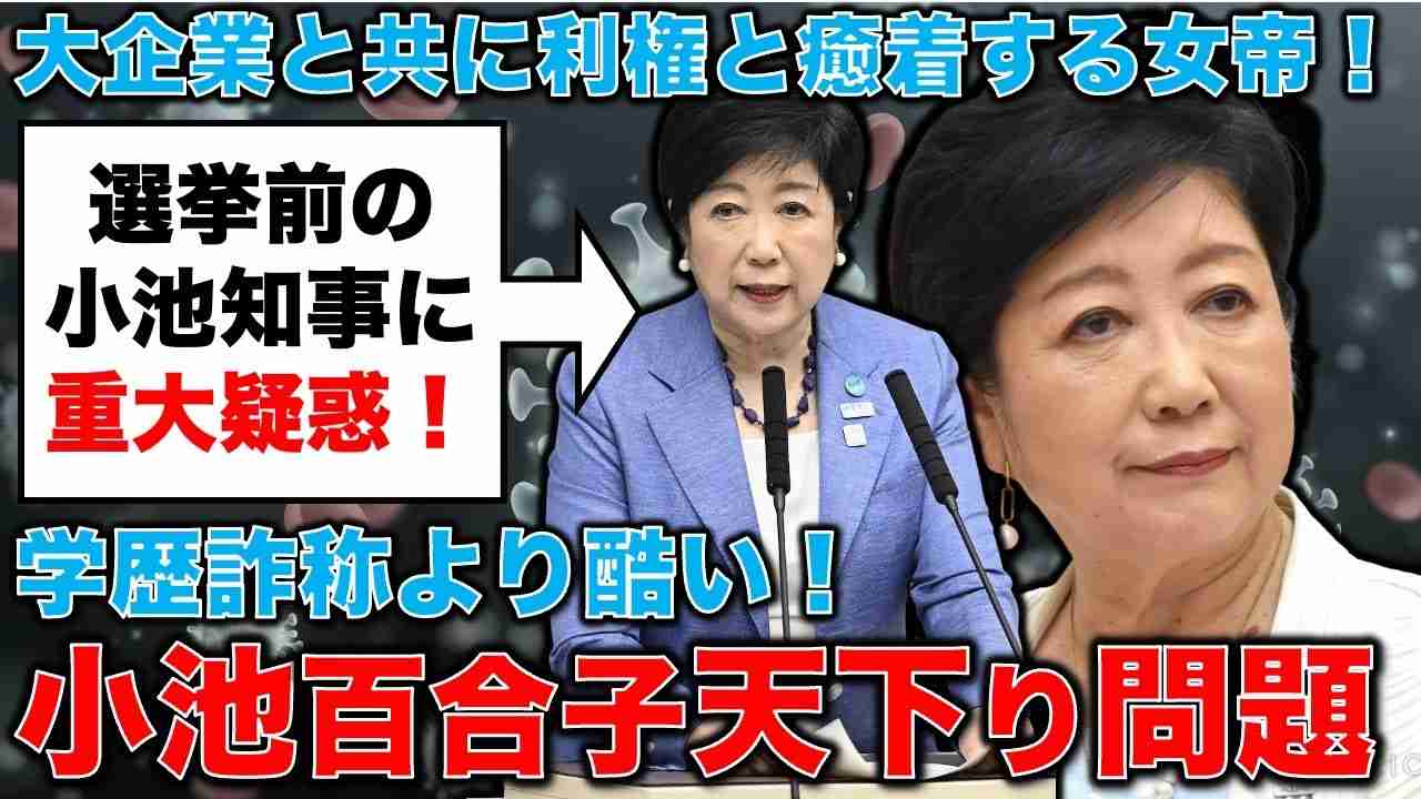 小池百合子に大企業との癒着発覚！三井不動産に14人の天下り役人、赤旗の報道。最悪のシステムの権化と化した小池知事。安冨歩元東京大学教授。一月万冊 - YouTube