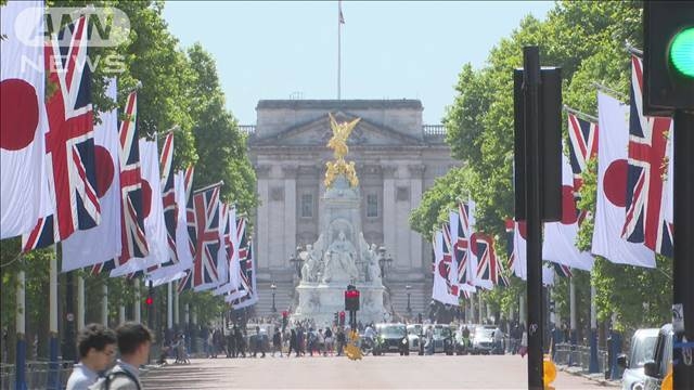 天皇皇后両陛下　訪英前に準備進む　宮殿までの沿道に日の丸（テレビ朝日系（ANN）） - Yahoo!ニュース