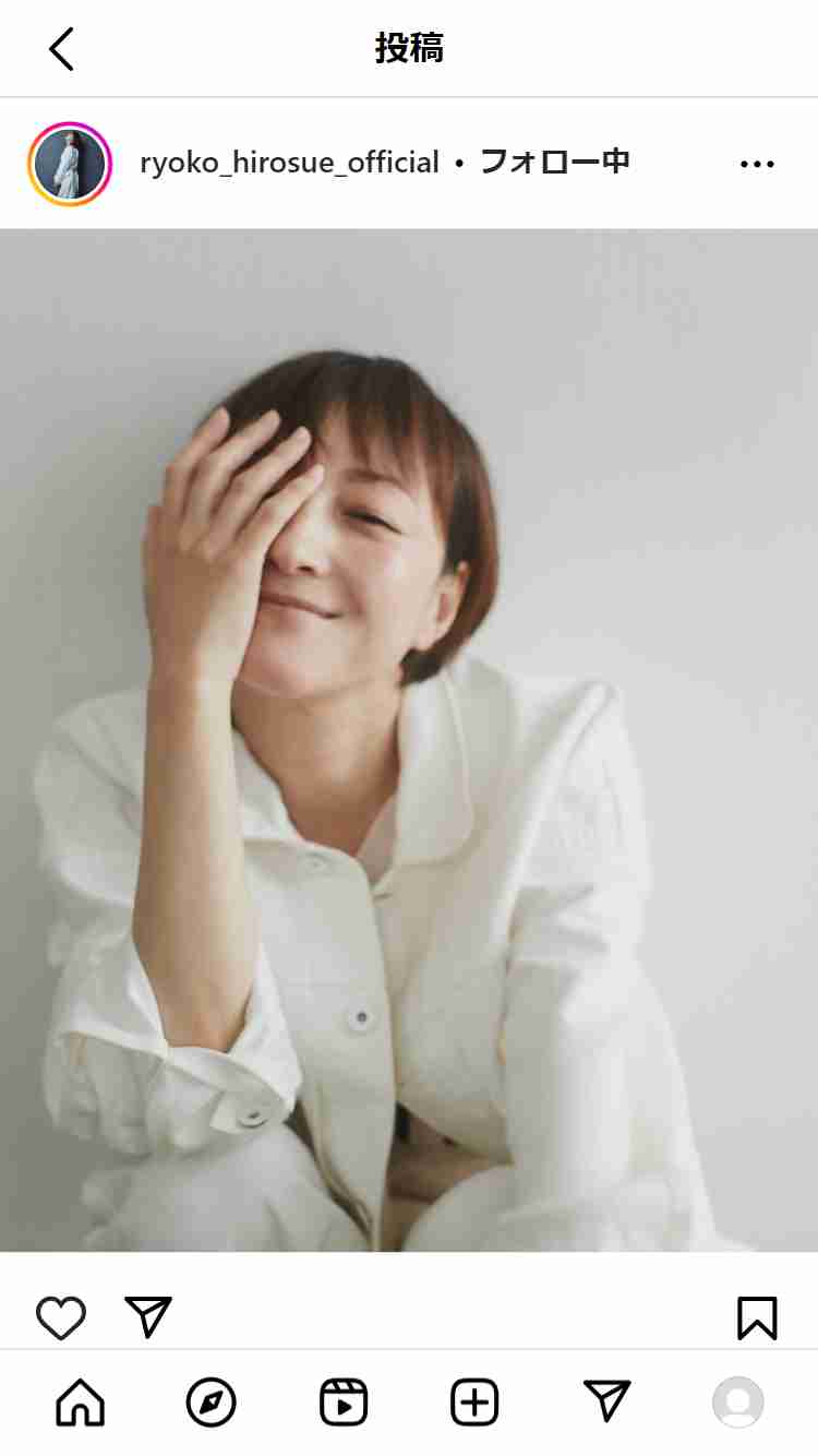 広末涼子、オーバーサイズの白シャツまぶしい最新笑顔ショット「よい日曜日をお過ごしください」