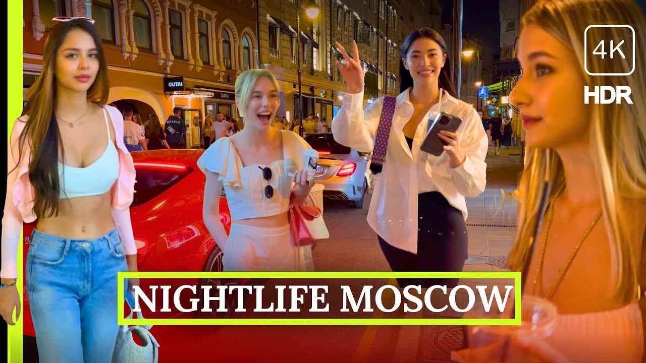 ? Moscow's Midnight Temptation ? Nightlife Russia, the City Walking Tour 4K HDR - YouTube