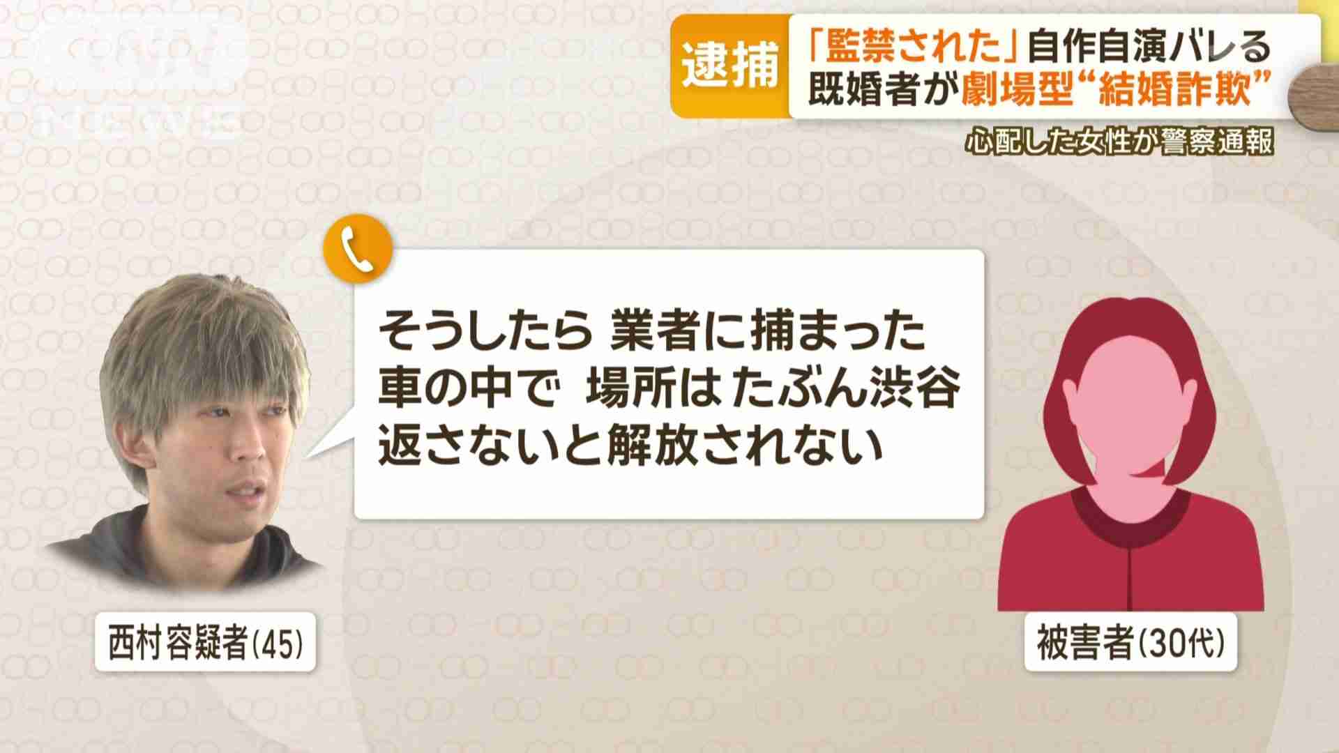 「監禁された」既婚男が劇場型“結婚詐欺” 自作自演バレる 被害1000万円超か