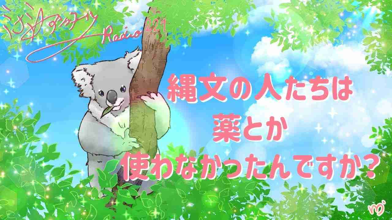 ミナミAアシュタールRadio221「縄文の人たちは薬とか使わなかったんですか？」 - YouTube