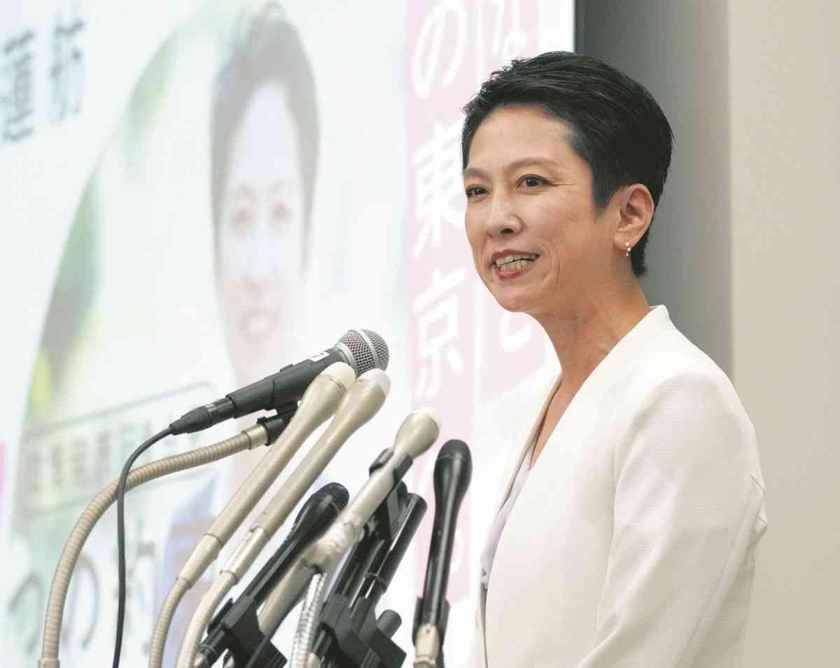 【速報中】神宮外苑再開発「見直して、大切な緑を守る」　蓮舫氏が公約発表　東京都知事選：東京新聞 TOKYO Web