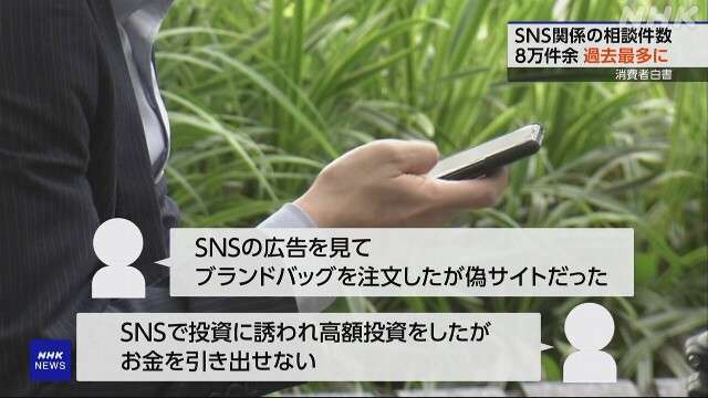 消費者トラブルの被害額が過去最高の8.8兆円に！ SNS関連相談が急増し50代が最多 2024年版消費者白書