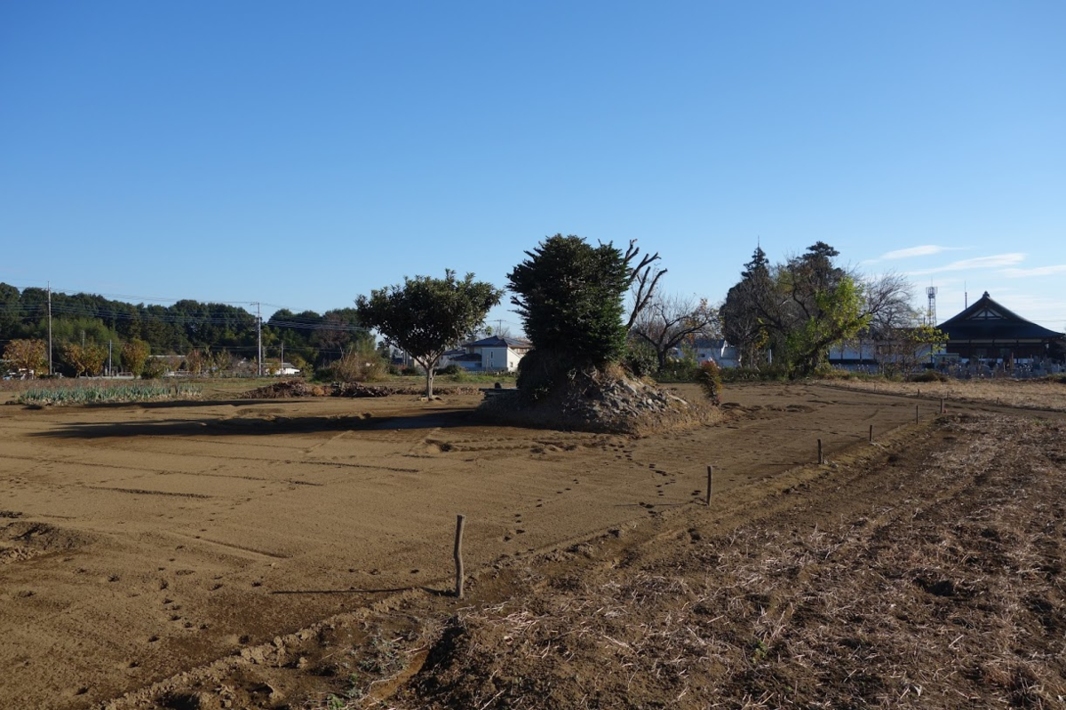 埼玉県熊谷市成沢 - 墳丘からの眺め