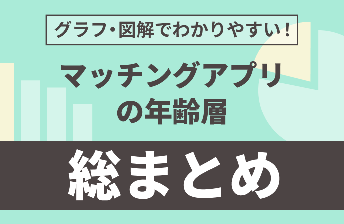 【2024年6月最新】マッチングアプリの年齢層をグラフ付きで解説！年代別に利用率の高いアプリも紹介