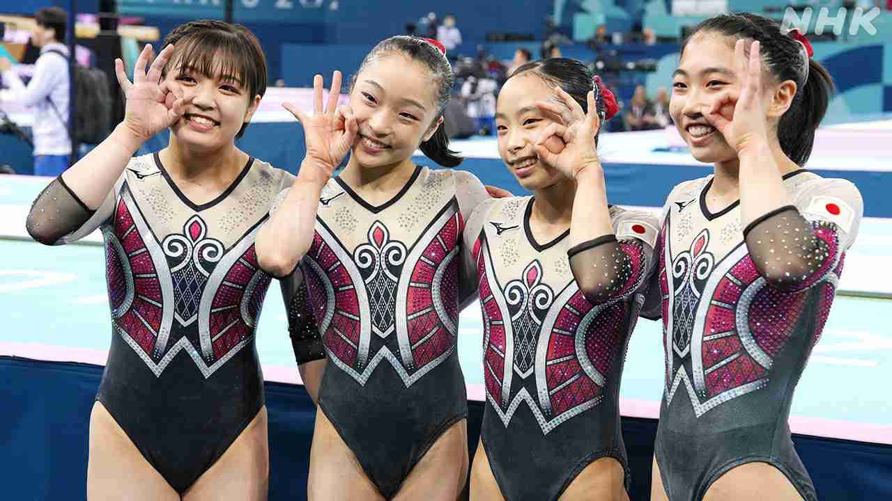 パリオリンピック 体操女子 日本 団体で決勝進出 4人で予選に臨む | NHK | #体操