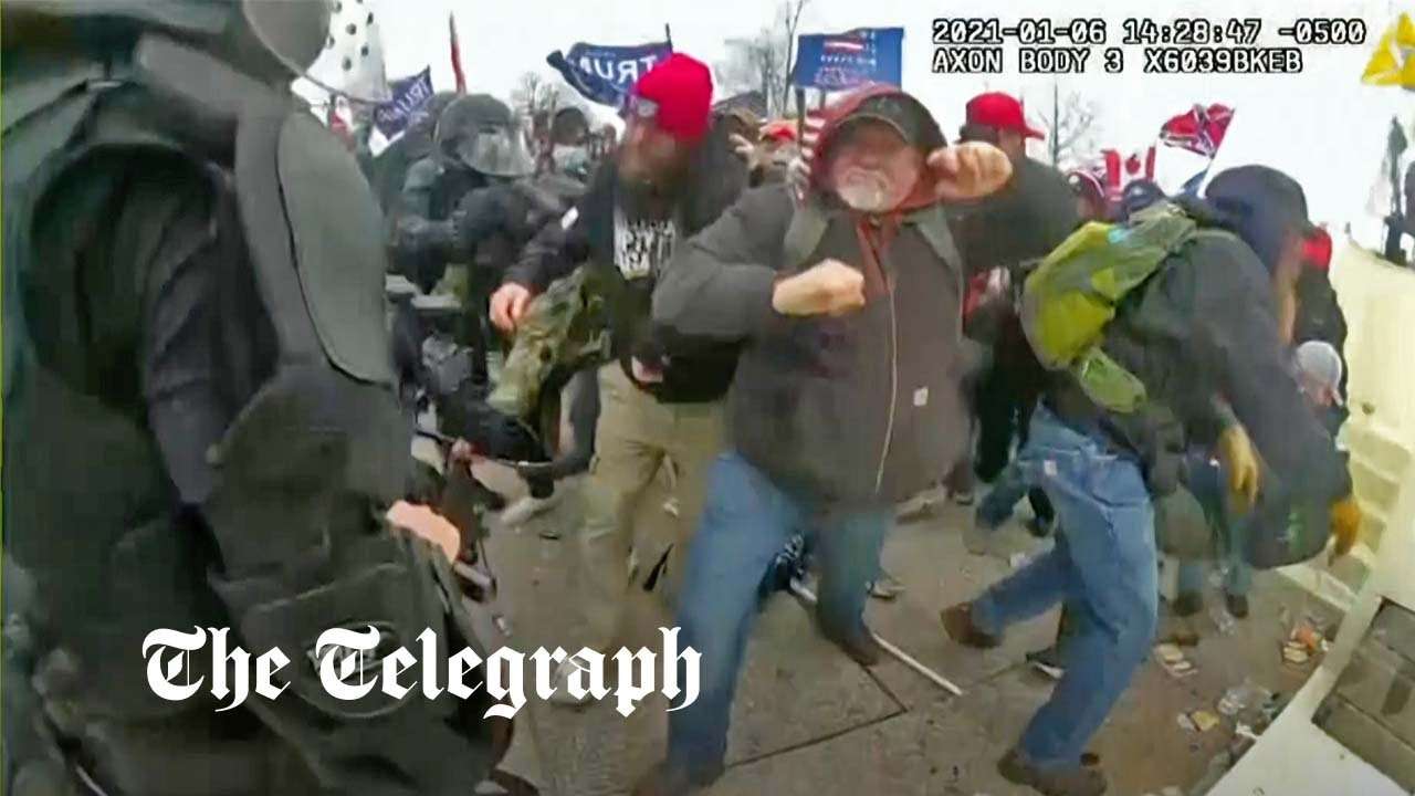 New footage reveals how violent Capitol rioters overwhelmed police on January 6 - YouTube