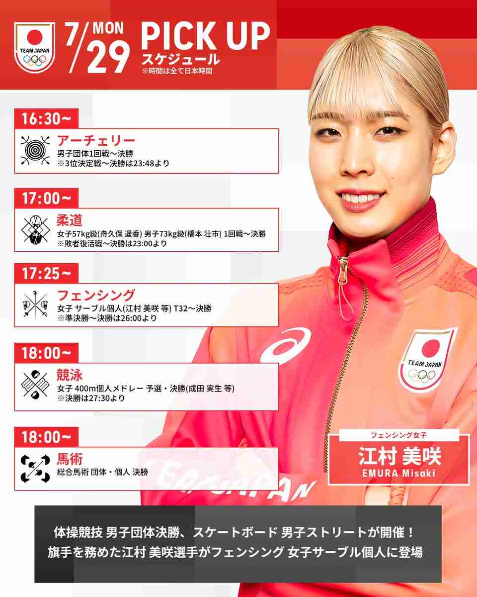 【実況・感想】パリオリンピック2024 総合トピ　7月28・29日